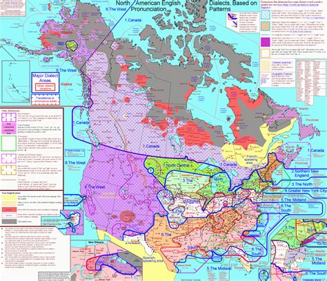 Map Of North American English Dialects And Subdialects Flowingdata