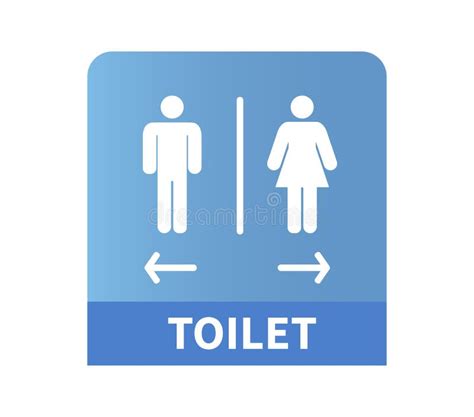 Men And Women Restroom Sign Male And Female Silhouetted Figures On A