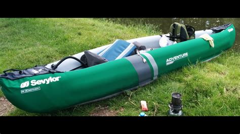 Sevylor Adventure Plus Inflatable Kayak Canoe Youtube