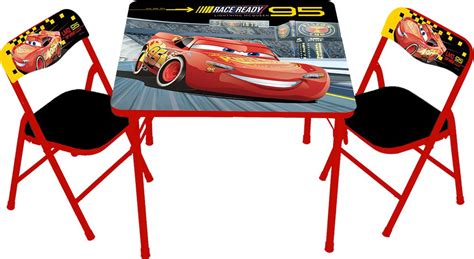 Disney Cars Kids Furniture 3 Erasable Activity Table Set Study Desk