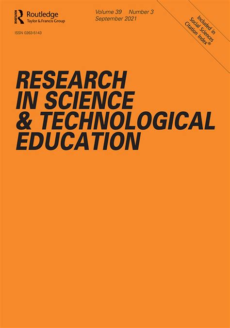 Research In Science And Technological Education Vol 39 No 3