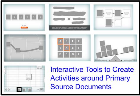 7 Excellent Interactive Tools To Create Activites Around Primary Source