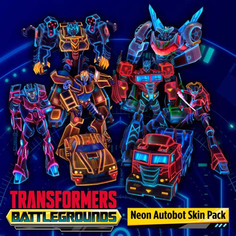 Transformers Battlegrounds Neon Autobot Skin Pack 2020 Playstation