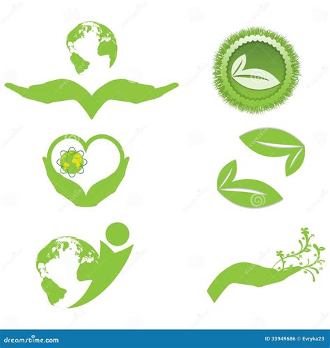 Ecology Symbols And Logo Royalty Free Stock Image Image 33949686