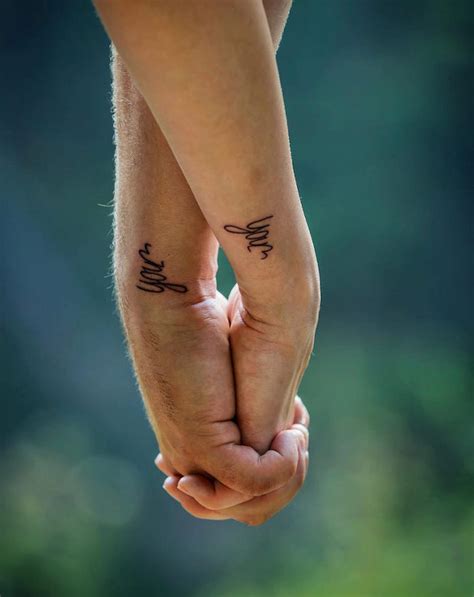 cute matching couple tattoos to help you declare your love
