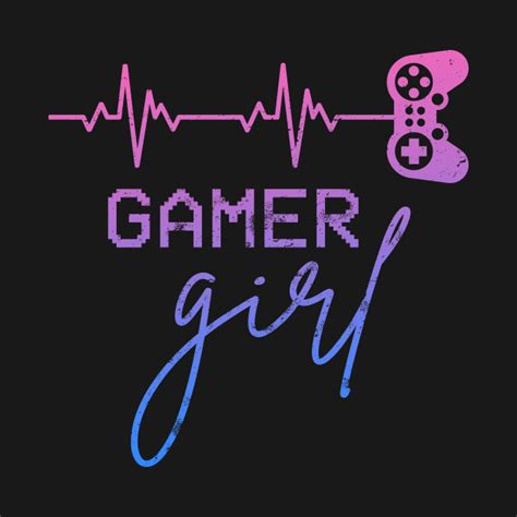 Gamer Girl Cute Heartbeat Gamer For Girl Video Game Lovers Girl Gamer
