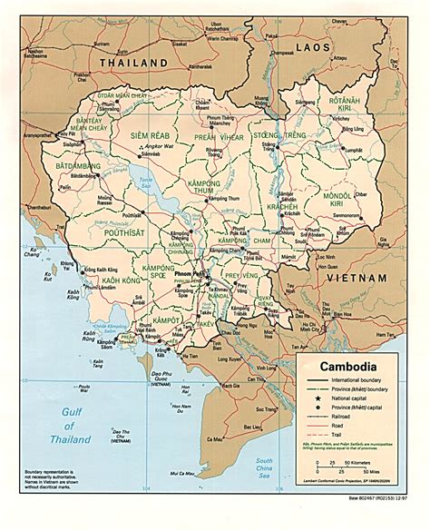 Cambodia • Map •