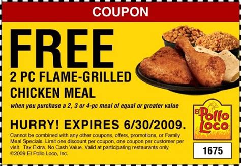 Restrictions apply with this el pollo loco coupon. THE OC FRUGAL FINDER