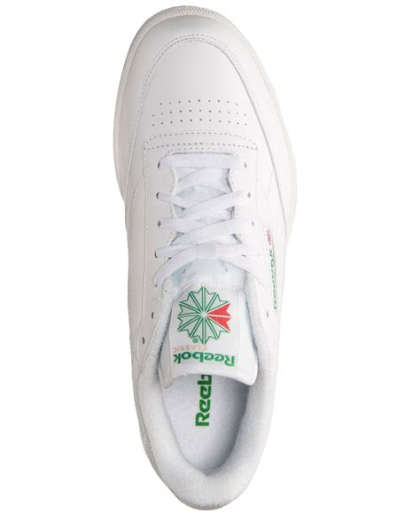 Reebok Men S Club C Casual Sneakers From Finish Line In White White White For Men Lyst