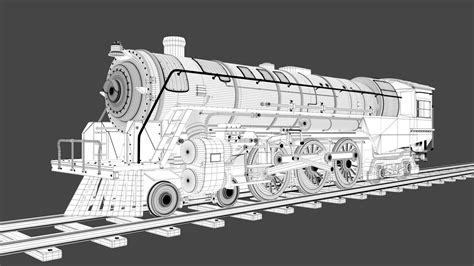 Berkshire Steam Locomotive 3d Model Cgtrader