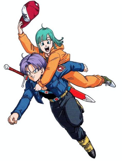 Jinzuhikari “ Bulma And Mirai Trunks Scan From Dragon Ball Artbook