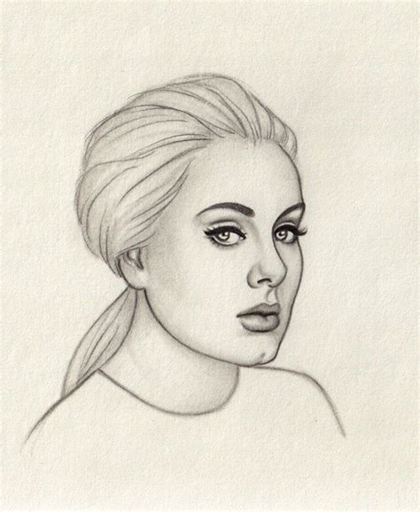 Adele By Moshmoe On Deviantart Amazing Drawings Realistic Drawings
