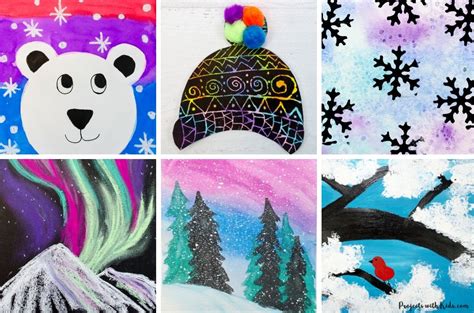 Beautiful Winter Art For Kids To Make Projects With Kids