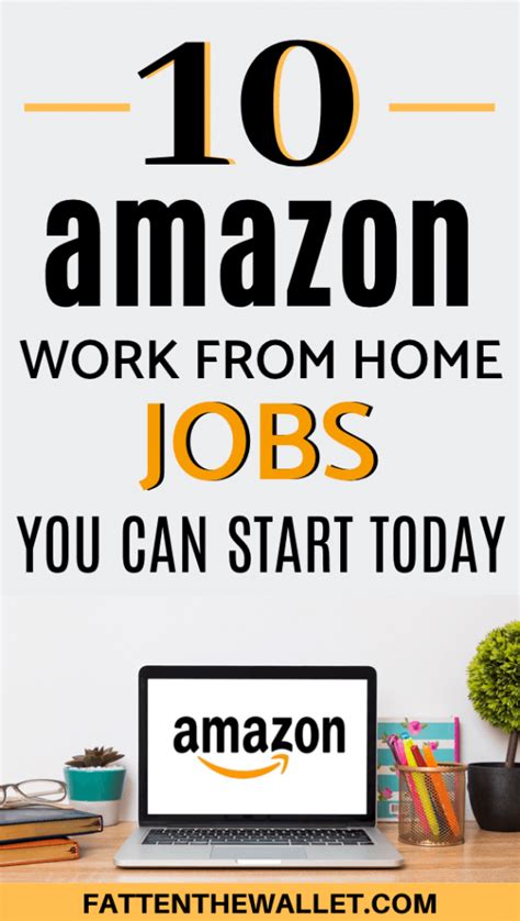 10 Amazon Work From Home Jobs Best Ways To Make Money On Amazon Fatten The Wallet
