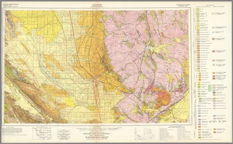 Geologic Map Of California Bakersfield Sheet California Division Of