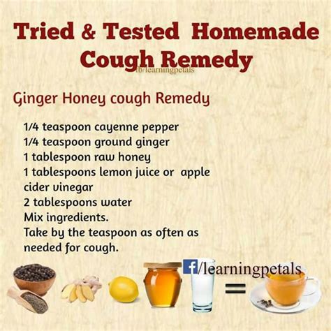 Works Well Honey Cough Remedy Homemade Cough Remedies Ginger And Honey