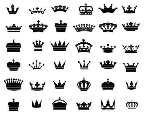 Crown Svg Bundle Queen Crown Svg King Crown Crown Vector Etsy