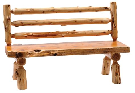 Cedar 60 Back Log Bench From Fireside Lodge 16120 Coleman Furniture