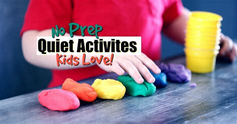 15 No Prep Quiet Time Activities For Kids · Pint Sized Treasures