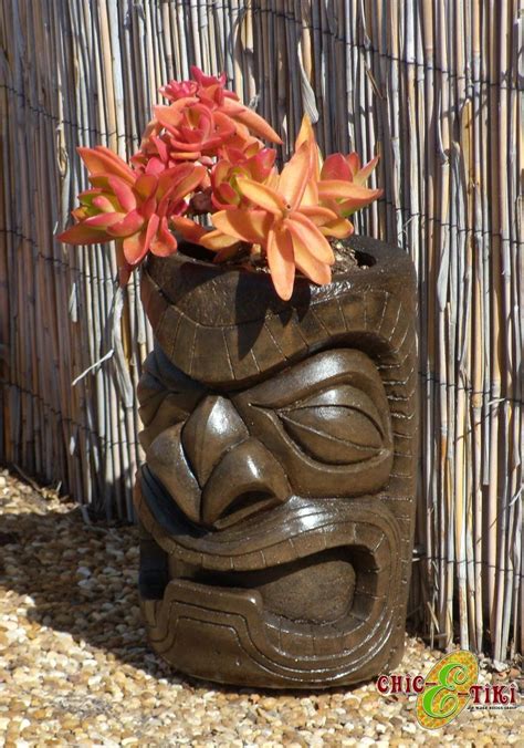 Tiki Planters Tiki Statues Flower Pots Tiki Hawaii