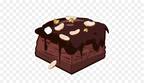 Brownies Coklat Kue Cokelat Fudge Gambar Png