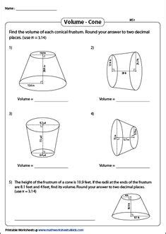 Math worksheets 4 kids volume worksheets geometry worksheets tracing worksheets measuring angles worksheet introduction to geometry addition with regrouping worksheets triangular prism. Volume using area of cross-section | Integers | Triangular ...