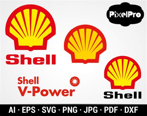 Shell Logo Vector Pdfsvgsvgepspngai File Shell Etsy