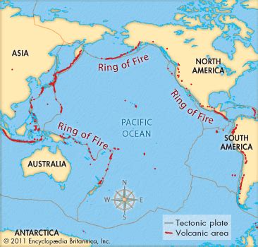 The ring of fire is the most seismically and volcanically active zone in the world.learn more: Ring of Fire: location -- Kids Encyclopedia | Children's ...