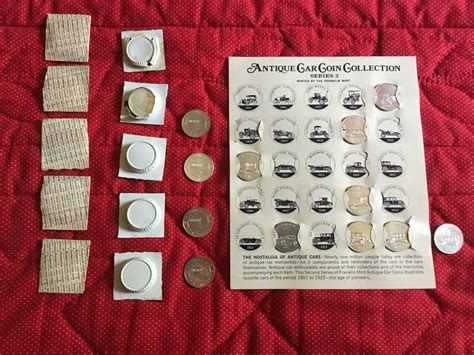 Sunoco 1969 antique car tokens coins series 1 & 2 some unopened