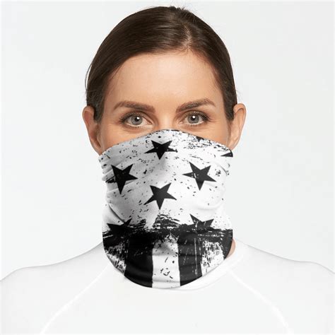 Stars And Stripes American Flag For Men Women Face Mask Neck Gaiter Q