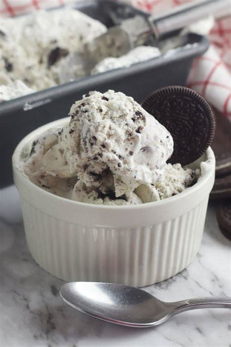 Homemade Oreo Ice Cream Icecream