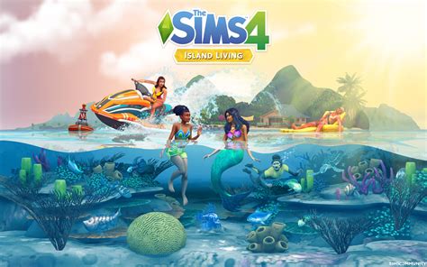 The Sims 4 Island Living Desktop And Smartphone Wallpaper