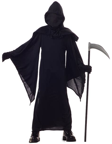 Horror Robe Faceless Grim Reaper Evil Ghost Death Halloween Boys