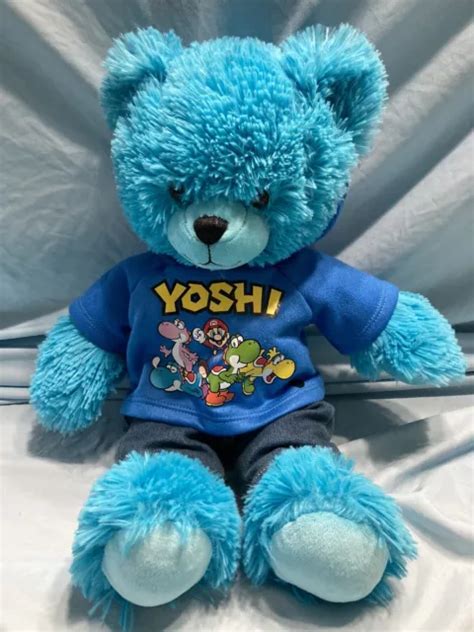 Build A Bear Blue Plush Wsuper Mario Yoshi Blue Hoodie And Jeans 24