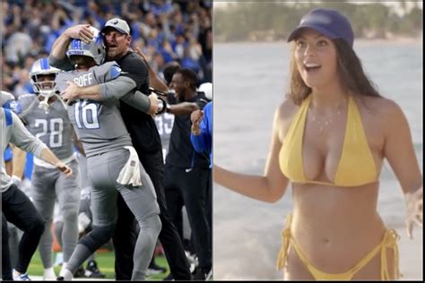 Lions Qb Jared Goffs Model Fiancée Christen Harper Is Si Swimsuit Rookie Of The Year Page 2