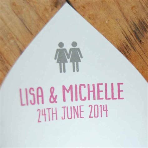 Personalised Same Sex Wedding Confetti Cones By Pink And Turquoise