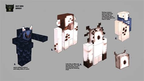 Minecraft Devs Showcase Horrifying Early Concepts For The Warden