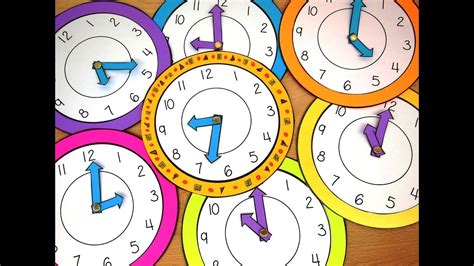 How To Make Paper Clocks For Kids With Moveable Minute And Hour Hands