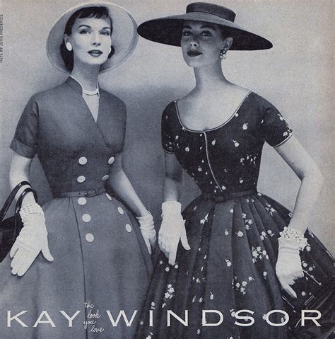 The Nifty Fifties — Dress Fashions By Kay Windsor 1950s