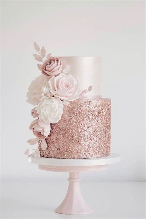 The List Of 8 Rose Gold Wedding Cake