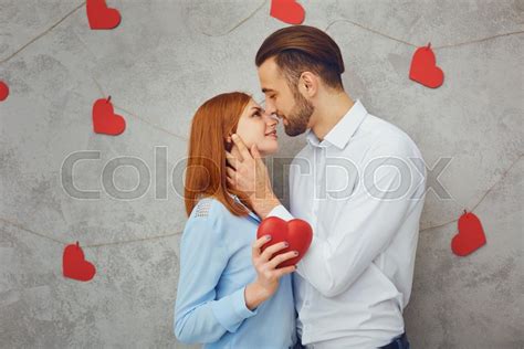 Valentines Day A Loving Couple With Stock Image Colourbox