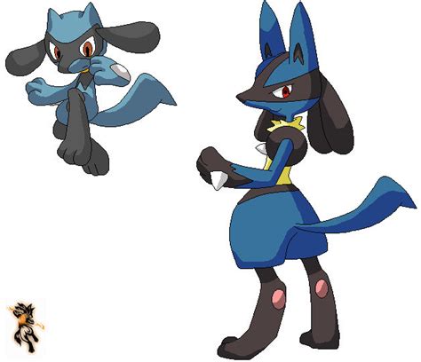 Riolu And Lucario By Yuka143 On Deviantart