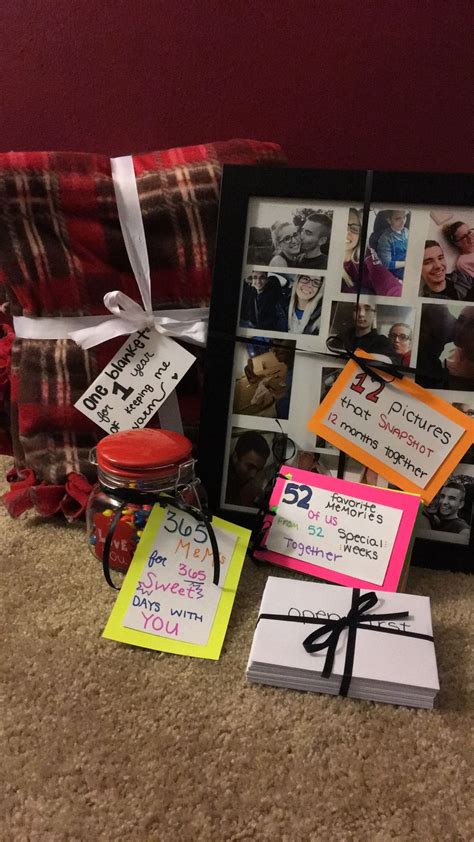 Birthday gift ideas for new boyfriend. one year anniversary gift ?? | Boyfriend anniversary gifts ...