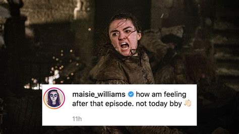 Maisie Williams Responds To That Huge Game Of Thrones Moment With The