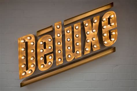 Deluxe Sign Gold Illuminated Marquee Letters By Goodwin And Goodwin