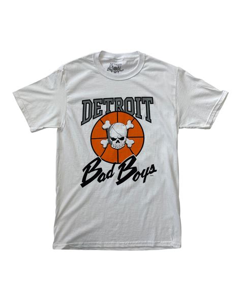 Authentic Detroit Pistons Bad Boys White T Shirt Ds Online