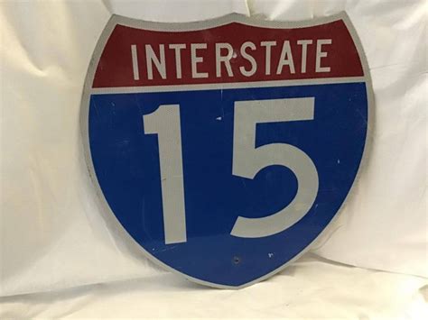 Bord Interstate 15 Sign Interstate 15 1990 2000 Catawiki