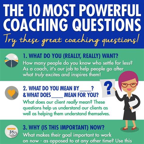 The 10 Most Powerful Coaching Questions Infographic Coaching
