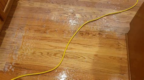 Then, carefully scrape up the frozen wax or gum with a plastic scraper or plastic knife. Remove wax build up from hardwood floors! This job wasn't ...