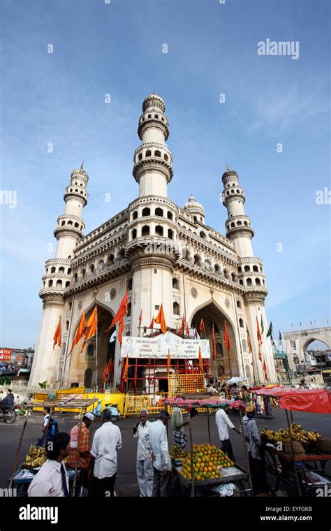 Charminar Mosque Hyderabad Andhra Pradesh India Stock Photo Alamy